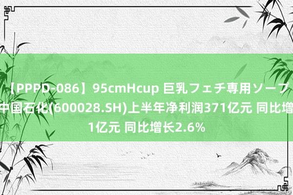 【PPPD-086】95cmHcup 巨乳フェチ専用ソープ SARA 中国石化(600028.SH)上半年净利润371亿元 同比增长2.6%