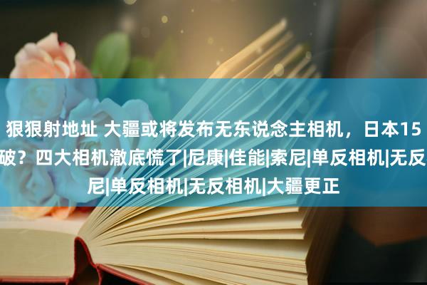 狠狠射地址 大疆或将发布无东说念主相机，日本15年阁下澈底冲破？四大相机澈底慌了|尼康|佳能|索尼|单反相机|无反相机|大疆更正